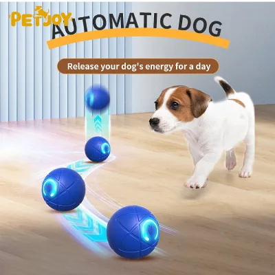 Pet Interactive Toy Automatic Rolling Dog Ball Electric Dog Smart Bouncing Ball Pet Training Dog Cat Interactive Self Moving Toy