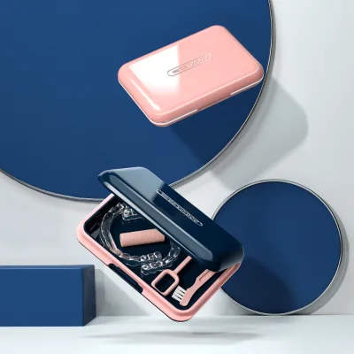 Portable Pill Box With 6/4 Grids, Medicine Storage Organizer With Brace, Waterproof Ergonomic Large Capacity