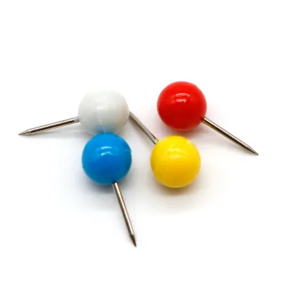 Wholesale Metal Assorted Color Map Pins for Bulletin Board, Cork Board and Desk Decoration