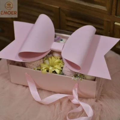 Bowtie Flower Box Transparent Fruit Flower Gift Box