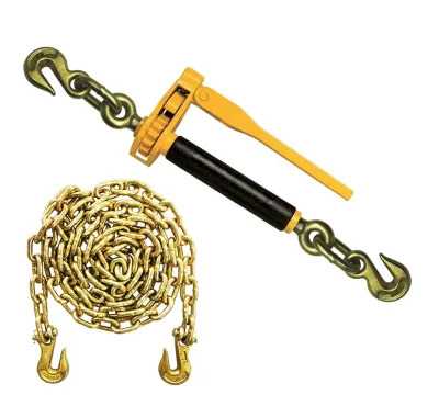 Factory Direct Alloy Steel Folding Handle Heavy Duty Quick Ratchet Load Binder with DOT Certified Grab Hook for G70/G80 Chain