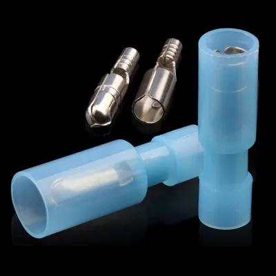 Nylon Bullet Quick Connectors Disconnect Insulated Electric Terminals Female Male Butt Wire Crimp Connector