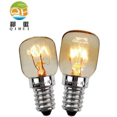 Halogen Oven Microwave Oven Heating Bulb Light High Temperature Resistance 300 Celsius Salt Crystal Lamp T22 T25 15w