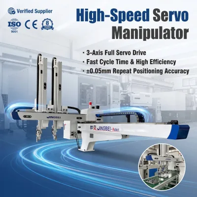 5-Axis Servo Robot Arm, Heavy-Duty Frame Design with Large Stroke, Flexible Multi-Angle Handling for Complex Automotive Parts
