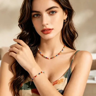 Hot Selling Handmade Baroque Freshwater Pearl Choker Stainless Steel Custom 18K Gold Plated Women Fashion Jewelry Necklaces