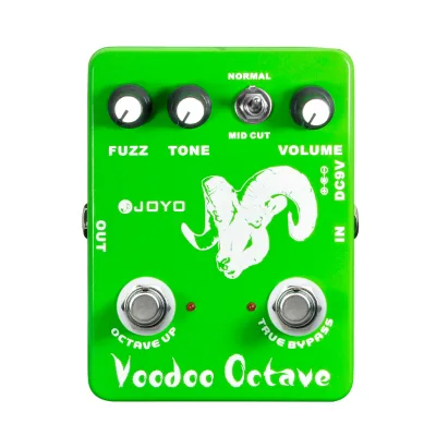 JOYO JF-12 VOODOO OCTAVE Pedal Octave  Fuzz Mini Pedal Bass Electric Guitar Pedals True Bypass