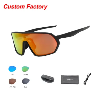 Full Rim TR90 Frame Sports Cycling UV400 High Quality Sunglasses With PC Lenses Custom Logo Wholesale Eyewear Unisex Comfortable
