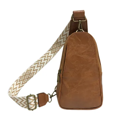 Unisex Leather Anti Theft Crossbody Sling Pu Bag Custom Sling Mini Bag for Women Men Leather One Shoulder Messenger Bag