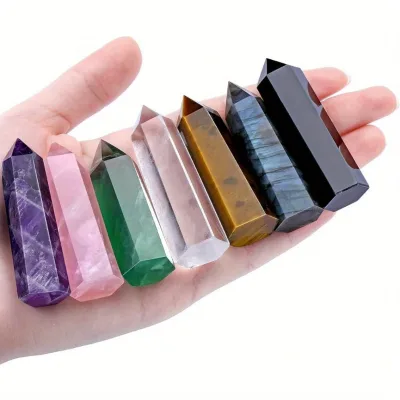 Wholesale Natural Crystal Tower 40-60mm Polished Reiki Healing Home Office Good Quality Clearly Decor Room Collection