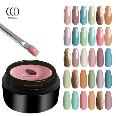 CCO Private Label 24 Colors Japanese Solid Pudding Gel Polish Cream Nail Gel Polish