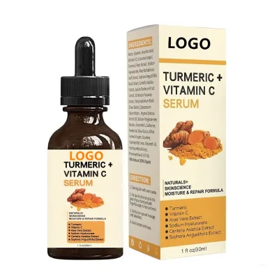 Private Label Turmeric and Vitamin C Anti-Aging Facial Serum