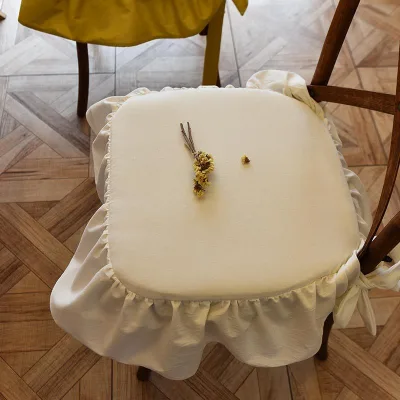 Hot Sale Factory Supply Original Cotton White Water Resistant Cloth Cover Chair Customize Outdoor Seat Dining Chair Cushion