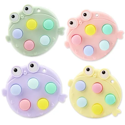 Puffer Finger Press Bubble Music Decompression Infinite Pinch Music Vent Decompression Keychain Children's Toys.