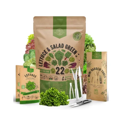 22 Variety Heirloom Lettuce Salad Greens Garden Kits Good Sale Pack Includes Arugula Kale More Product Category Grow Bags