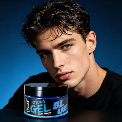 Private Label Strong Hold Hair Styling Gel Retro Slicked-back Hair Pomade Gel Beeswax Hair Wax Gel Pomade for Men