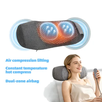 Electric Wireless Neck Massage Pillow air Compression Vibration Heat Relief Pian airbag Lifting Neck Shoulder Massager