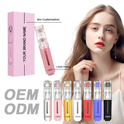 Home Use Hyaluronic Acid Filler Lip Enhancer 105 Pins Titanium Needle Microneeding Lip Roller Lip Care for Dark Dry