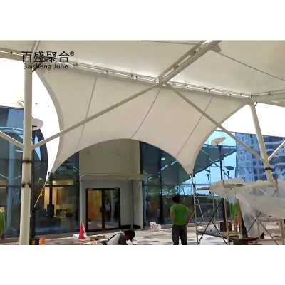 PVC Fabric Tarpaulin for Tents and Membrane Structure for Car Parking and Awning