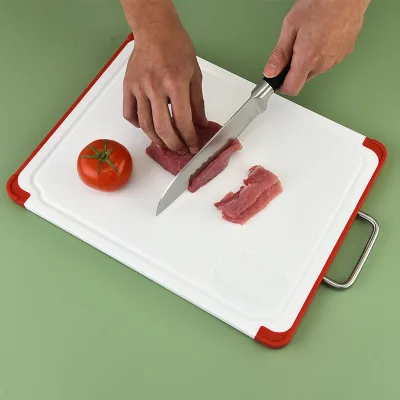 PP Double-Sided Multi-Functional Portable Cutting Board for Household Kitchen Use Vegetables Garlic Paste Grinding