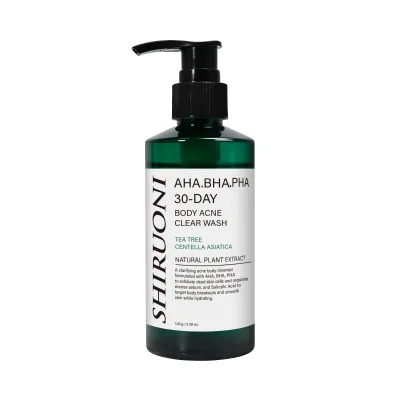 Private Label OEM Powerful Tea Tree Acne Body Wash for Back Chest Breakout Oil Control Care