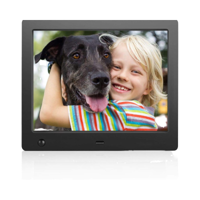 8-Inch Digital Photo Frame HD IPS Display Motion Sensor Video Background Music Calendar for Gifts Memory Keeping