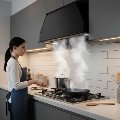 Range Hood 30 Inch Under Cabinet, Kitchen Vent Hood 280CFM, Built-in Kitchen Stove Hood W/Rocker Button Control