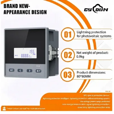 CN502 Type LCD Car Mini Single Phase AC Voltmeter | 96*96 Digital Panel Voltage Meter ABS Housing Waterproof DC Current