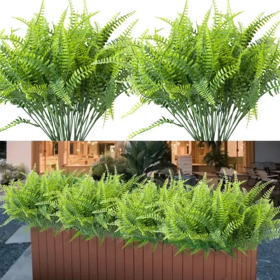 Factory Artificial Persian Leaf Plants Green Outdoor Plants Put the Bouquet Grass Garden Pot Halloween Decorations