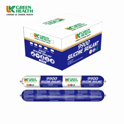 Lvkang Neutral Mold-proof Waterproof Sealant, Curtain Wall Glass Silicone, Black and White, 9900 Weather-resistant