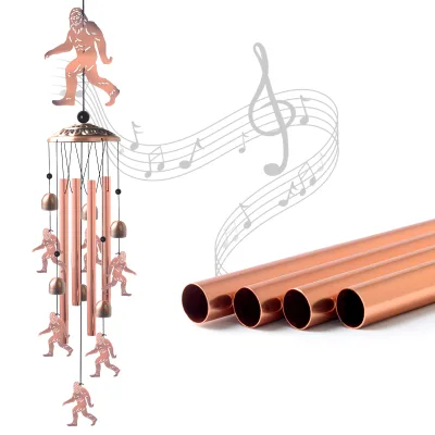Bigfoot Sasquatch Metal Wind Chimes-Outdoor/Indoor Birthday Gift for Men/Women/Dad/Grandpa Porch/Yard/Garden Decor Made in China
