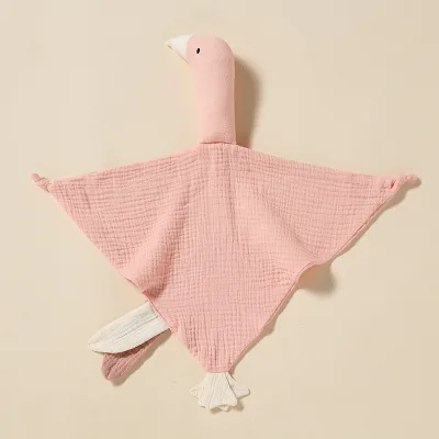 Hot Sale Soft Toy Muslin Blanket Animal Baby Comforter