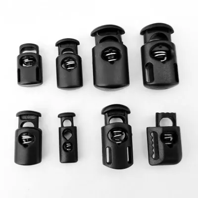 Plastic Single Hole Extension Cord Lock Toggle Stopper Custom Spring Cord Plastic Stopper for Garment Rope