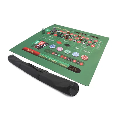 Rubber Poker Table Top Blackjack Professional Casino Table Layout Game Mat for Parties Home Entertainment Game Night