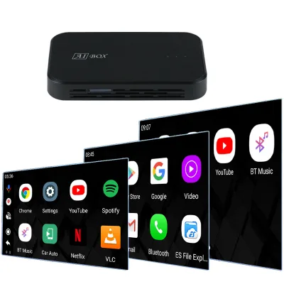 TikTok USB Wireless CarPlay Smartbox Android 10.0 Box YouTube Netflix with Split Screen Remote Controller