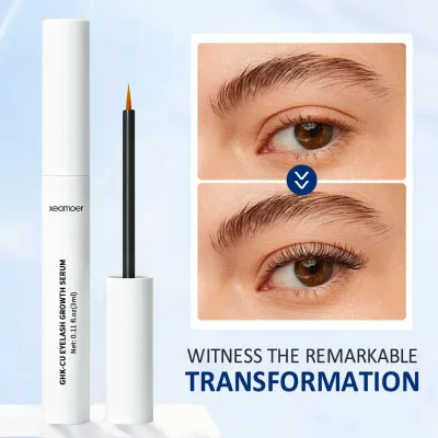 OEM/ODM Vegan Cruelty Free Biotin Castor Oil Peptide Eye Lash & Brow Serum Private Label Eyelash and Eyebrow Growth Serum