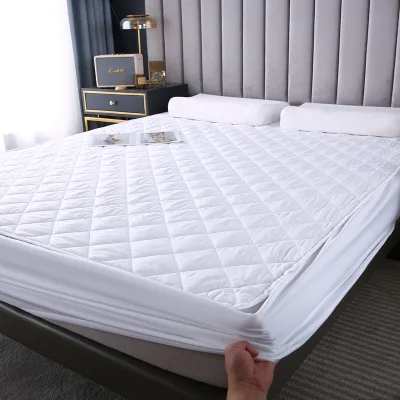 Hotel Mattress Protector Waterproof Stain Resistant Non Slip Thick Fitted Cover for Hotel Hostel Dormitory Guesthouse