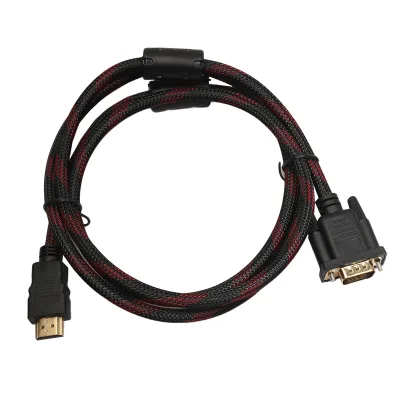Foreign trade explosion model computer TV set-top box cable with net double magnetic ring 1.5m to VGA cable