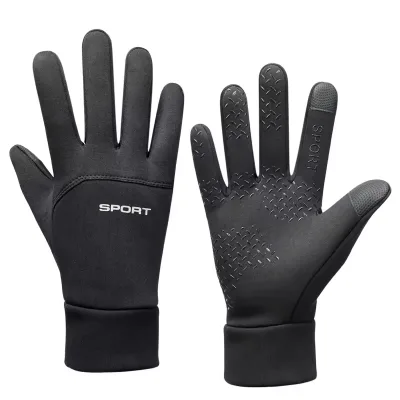 Hot Sale Warm Touch Screen Custom Logo Unisex Winter Gloves Polyester Riding Cycling Gloves