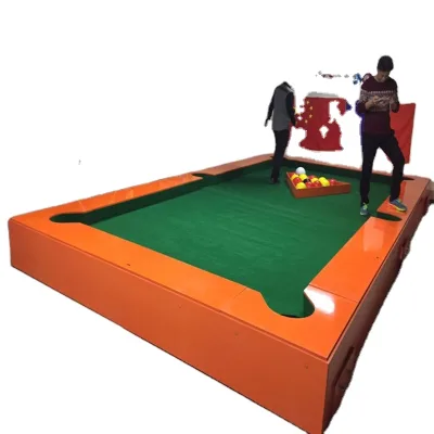 Stainless Steel Platform Giant Human Billiard Table for Promotion,cuzu Snookball Real Human Billiard