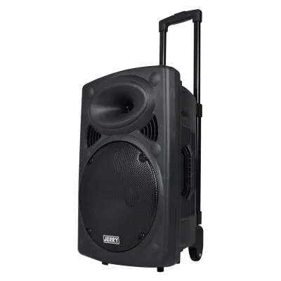 2025 Speaker System Portable Speaker 12 Inch Trolley Speaker with Microphone and Long Working Hour