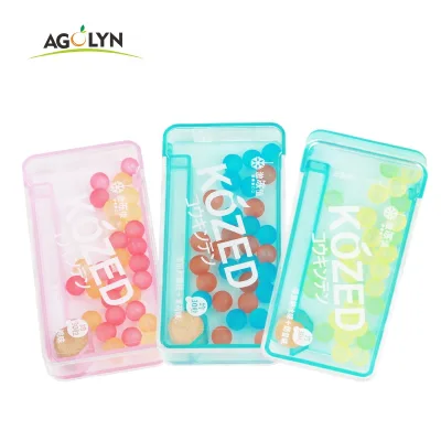 Agolyn Sugar Free Ball Popping Pearl Chewing Gum Multi Flavor Box Pack Mint Chewing Gum Candy