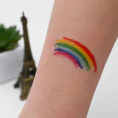 Factory Wholesale Temporary Colorful Face Tattoo Stickers for Festivals