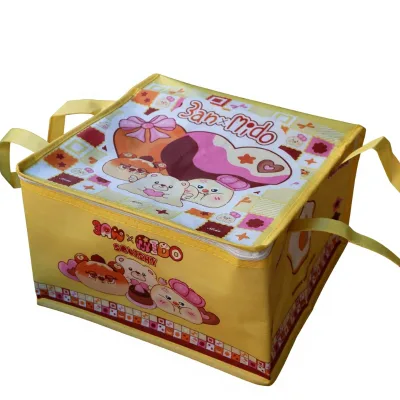 Foil Lined Cooler Carrier with Reinforced Bottom for Dairy Product Holding Useful Kitchen Accessory