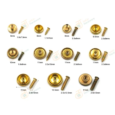 Manufacturer Strong Holding Raw Brass Anti-loss Screw Back Pin Locking Clutch for Premium Badges Lapel