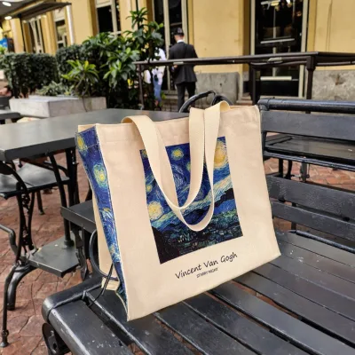 Branded Cotton Canvas Utility Bags - Custom Prints for Classes, Shopping & Storage