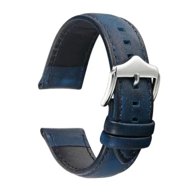 Calfskin Soft Leather Strap Hand Made Durable Watch Band 20mm22mm Fashion Customized Logo