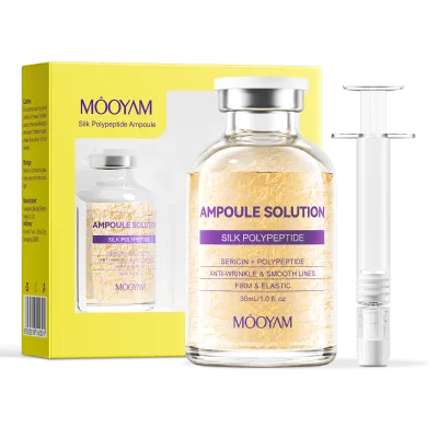OEM Private Label Deeply Hydrates Skin Improves Dry and Rough Texture 30ml MOOYAM Silk Polypeptide Ampoule Solution