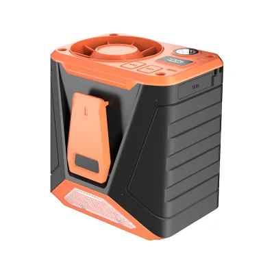 2024 LLD-F80 New Arrival Waist Hanging Mini Fan Portable Usb Rechargeable 9000mah Battery Camping Outdoor Sports Electric Fans