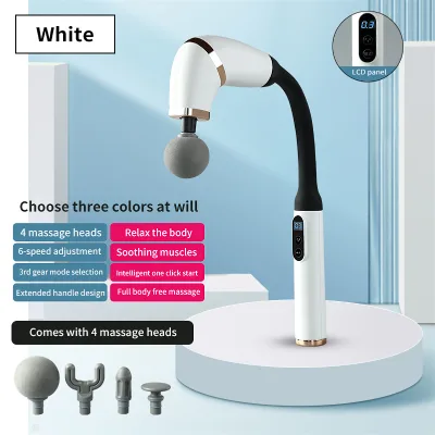 Massage Gun with Upgraded Extended Handle U-Shaped Back Massager for Pain Relief Deep