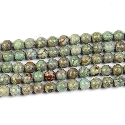 Bulk Round Loose GemstoneBlue Maifan Maifanite Stone Jasper Beads for Jewelry Making 6mm 8mm 10mm